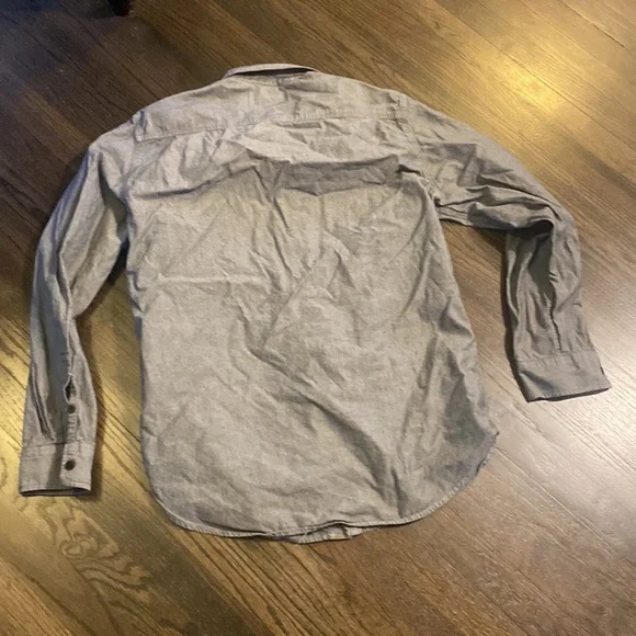 Modern Amusement Button Down Shirt Blue Size Large L EUC - Picture 8 of 8